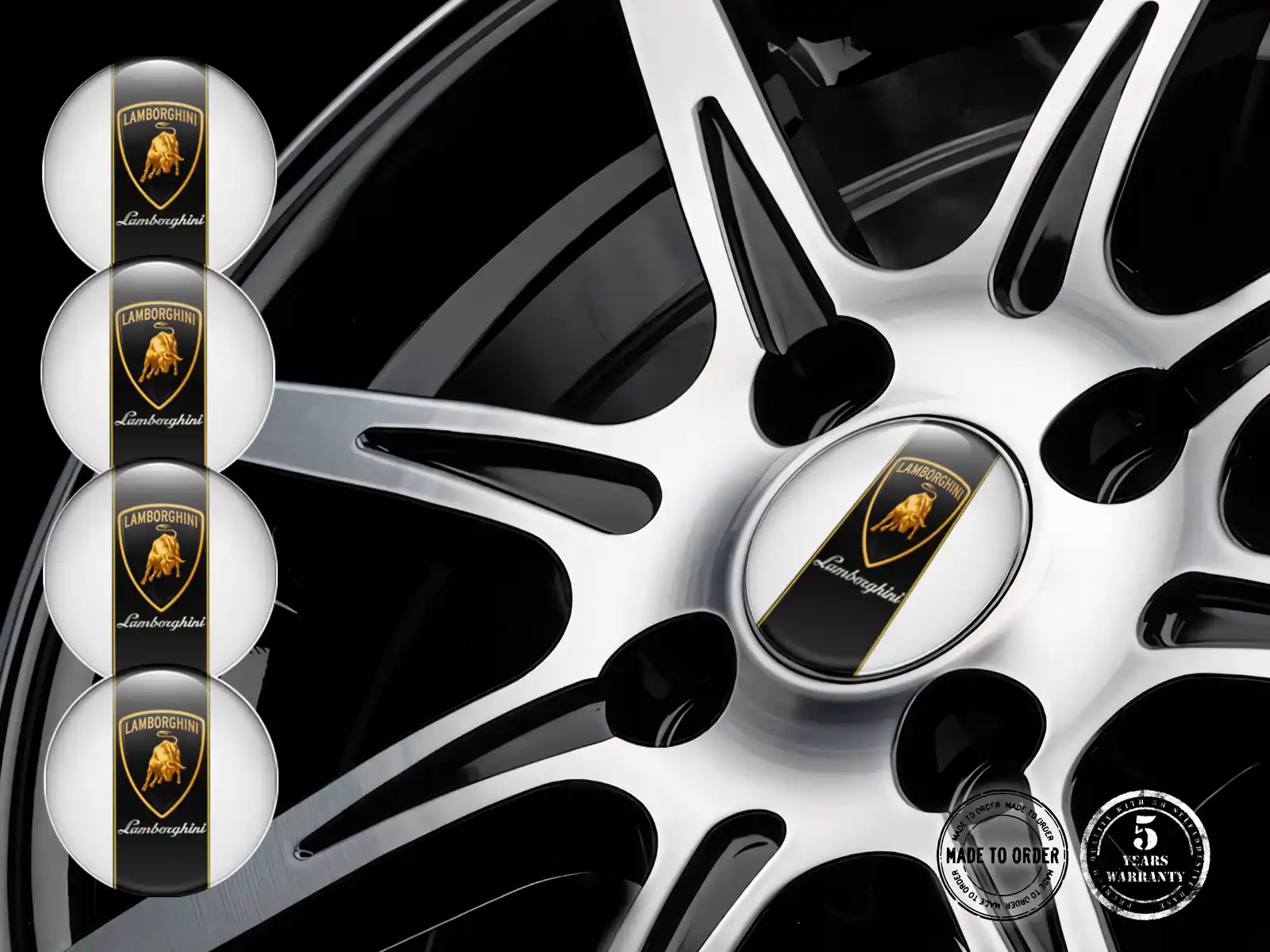 Lamborghini Calcomanía de Aro Estilo Edición de Cúpula Premium